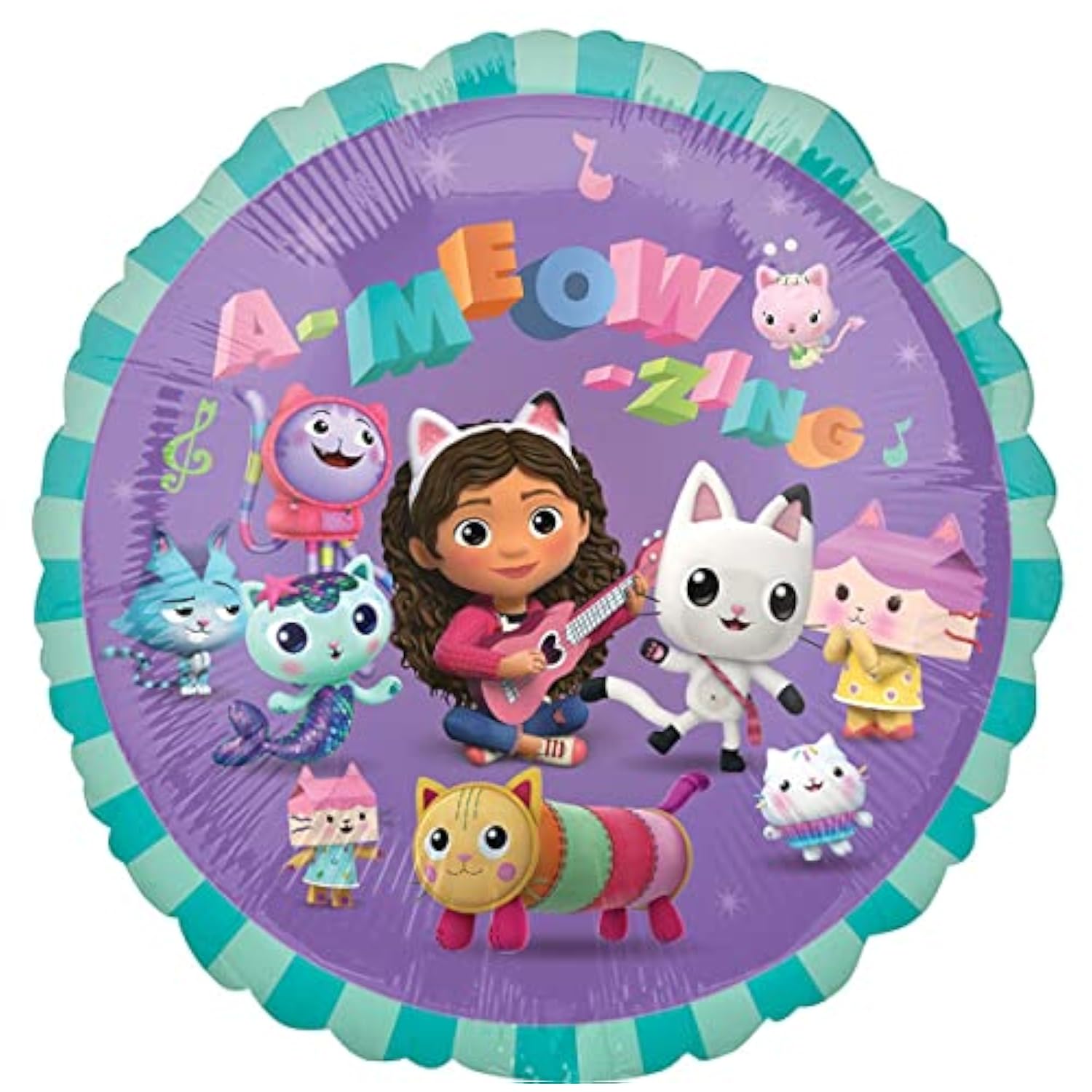 Gabby's 4th Birthday Party Supplies Cats and Dollhouse Balloon Bouquet Decorations