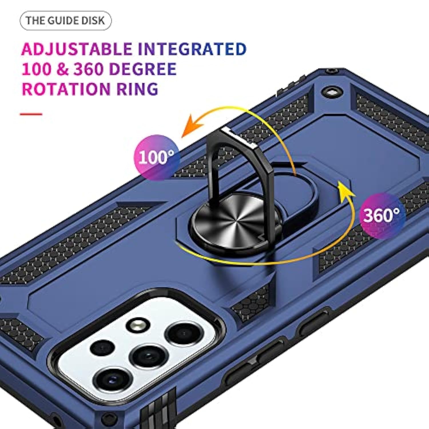 Samsung Galaxy A53 5G Rugged Case with HD Screen Protector Blue