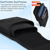 Heavy-Duty Dual Phone Holster Compatible with iPhone/ Galaxy/Google Pixel & Moto G Power - Secure Fit with Military-Grade Large Belt Clip,