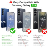 For Samsung Galaxy S25 Case, Skin Feel Translucent Frosted Anti-Scratch Protective Phone Cover For Samsung S25 With Semi-Clear Bumper Hard Pc Back Soft Silicone Edge, Matte Purple