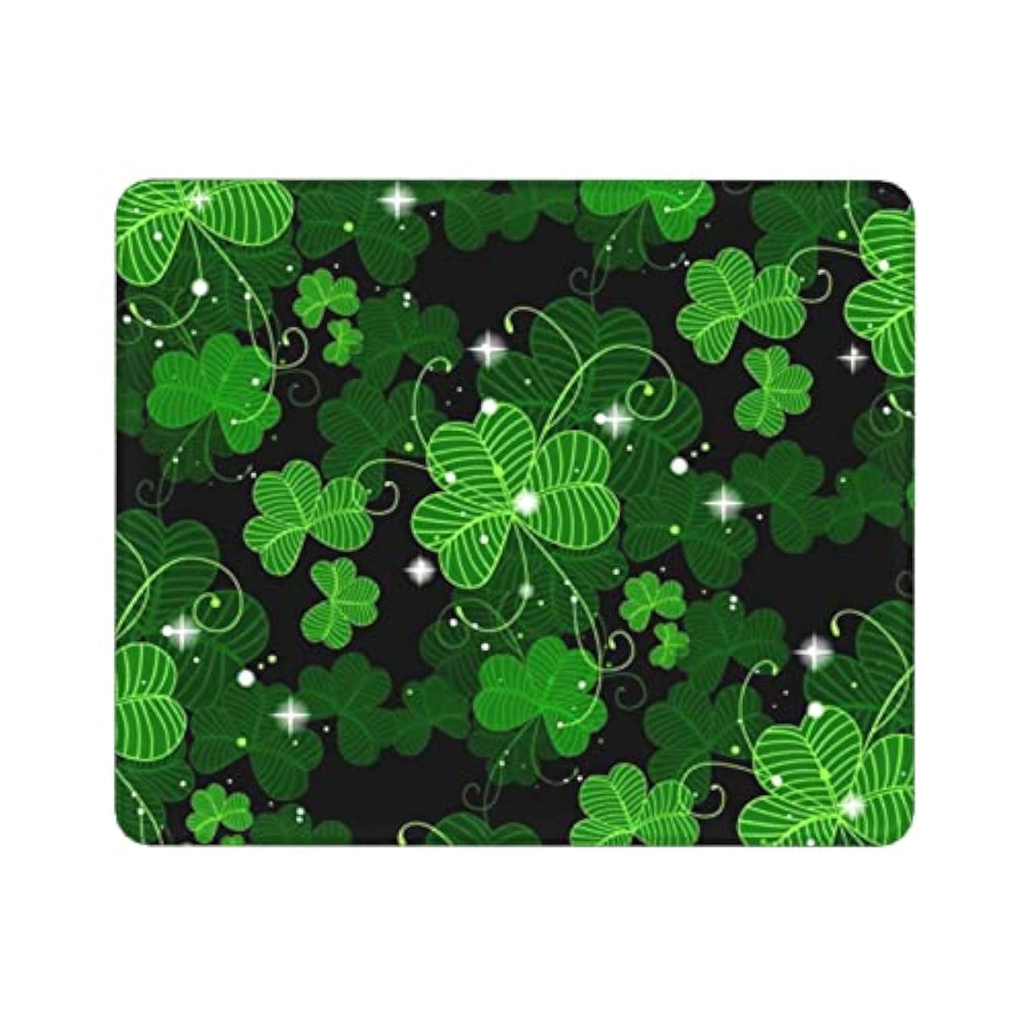 St Patrick'S Day Mouse Pad Shamrock Clover Anti-Slip Gaming Mouse Pad For Laptops Office Computer Mouse Pads