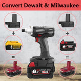 Battery Adapter, Compatible For Dewalt 18V-20V & For Milwaukee Milwaukee M18 18V Batteries, Convert To Craftsman19.2 Volt Battery, Use For Craftsman 19.2V Nickel Power Tools