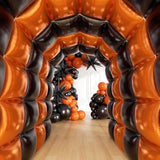 Halloween Balloon Garland Kit: Black & Orange Foil Balloons, Party Arch