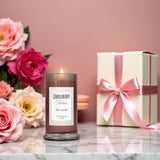 Candleberry Candles Kindred Collection | Luxury Glass Jar | Usa Hand Poured Soy Blend Candle | Highly Scented & Long Lasting | Up To 90 Hour Burn Time (Pink Sugar)