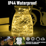100 Led 33Ft Fairy Lights Battery Operated With Remote, Mini Starry String Lights,Multi Functions & Timer, Twinkle Light