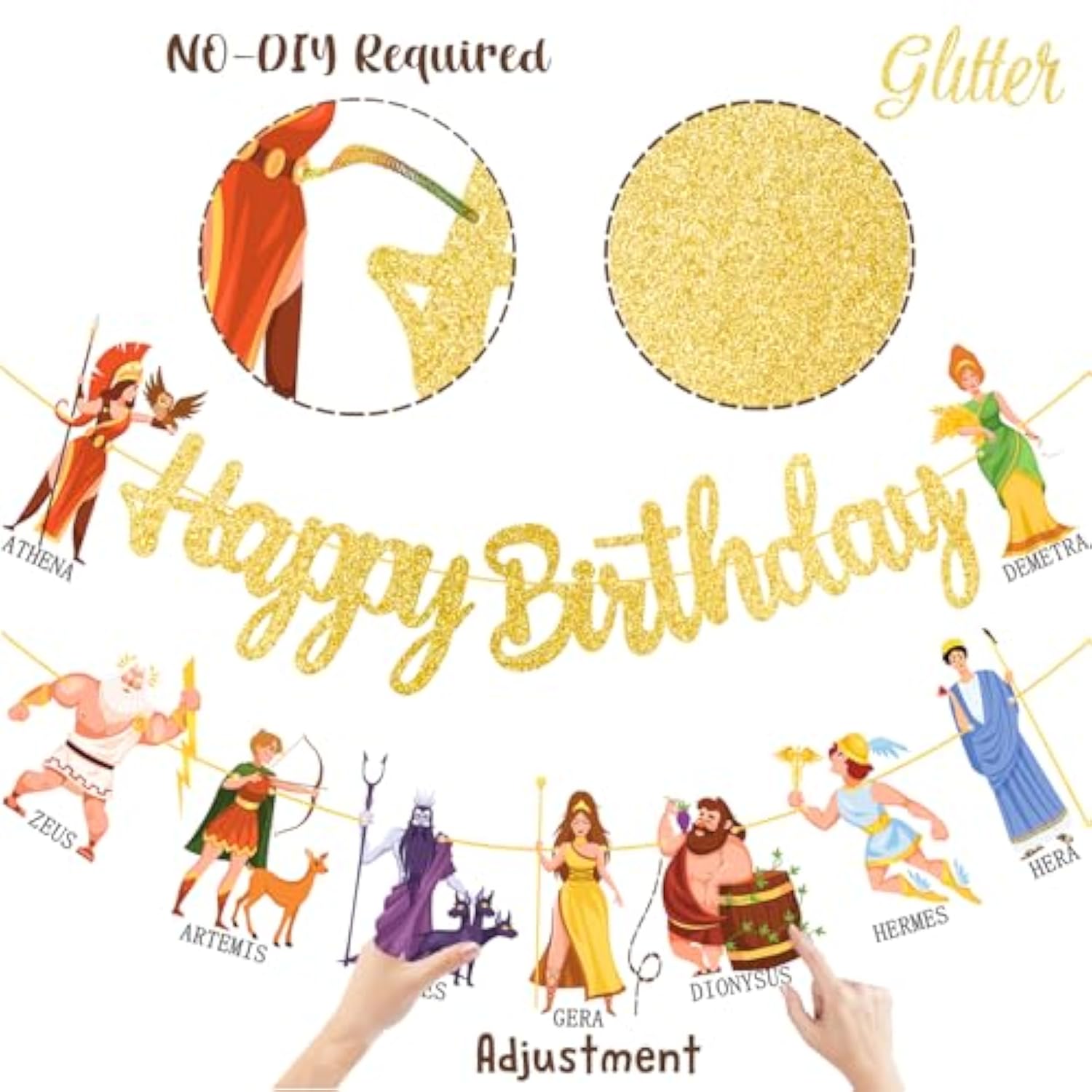 Greek Mythology Birthday Banners 3Pcs Greek Gods Birthday Party Decorations Ancient Greece Zeus Cutout Banners Greece Goddess Party Decorations For Greek Culture Baby Shower Supplies