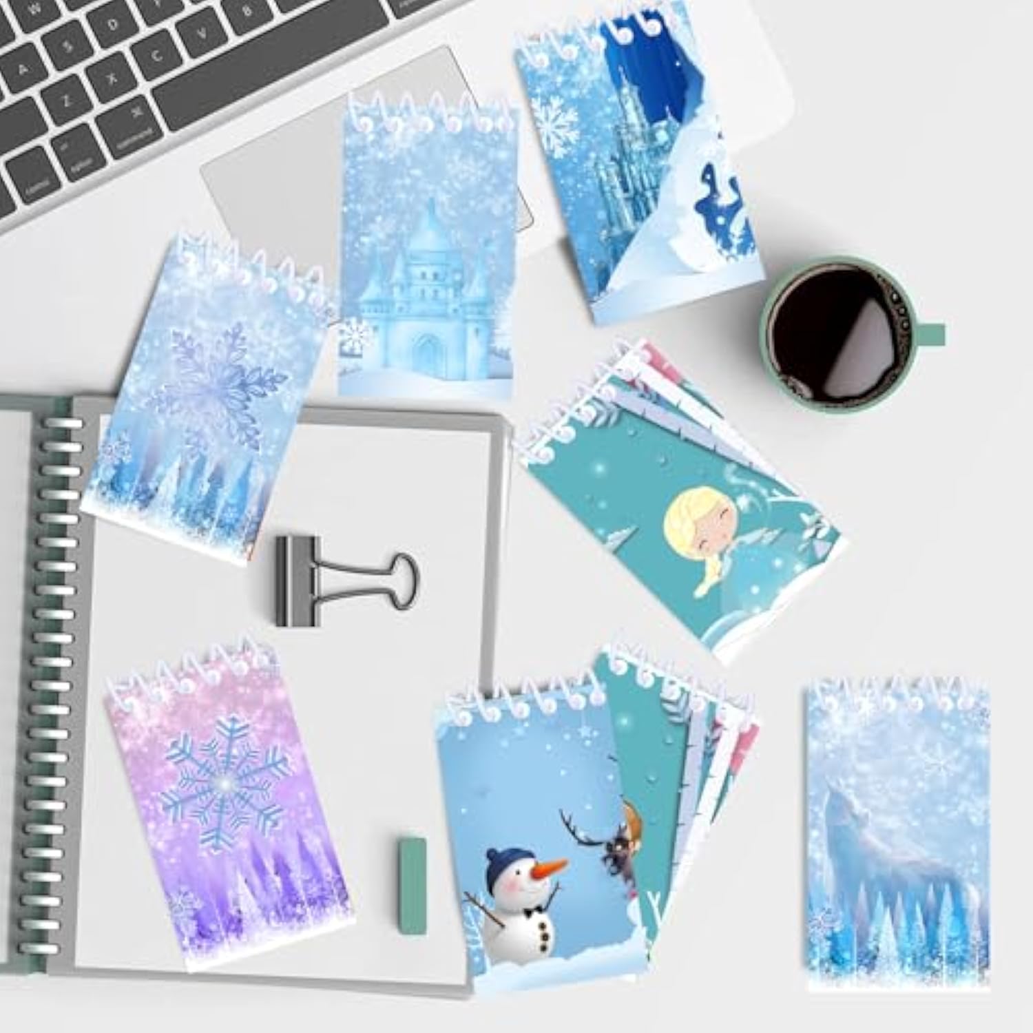 Frozen Party Favors |12 Invisible Ink Pen And 12 Mini Notepads| Frozen Party Goodie Bag Stuffers, Classroom Prizes, Party Supplies