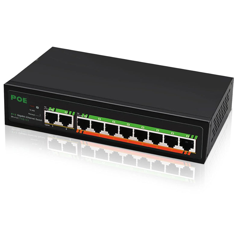 Link Txe143 10 Port Gigabit Poe Ethernet Network Switch | Unmanaged Ethernet S