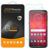(2 Pack) Designed for Motorola Moto Z3 and Moto Z3 Play Tempered Glass Screen Protector, Anti Scratch, Bubble Free