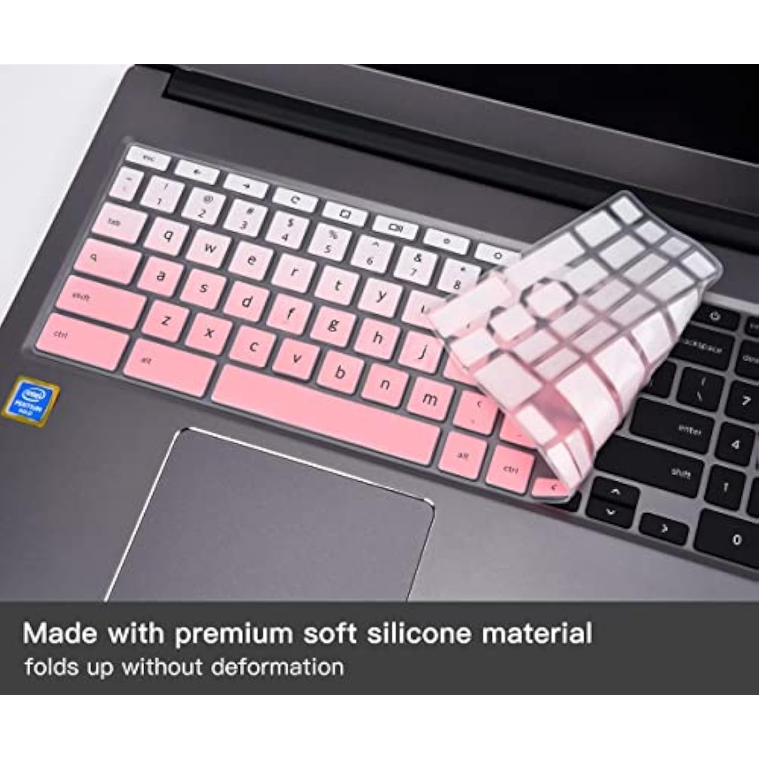 2Pcs Keyboard Cover For 15.6" Acer Chromebook 315 Cb315 715 Cb715 With Numeric