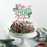 Most Wonderful Time of Year Cake Topper Christmas Holiday Party Decor