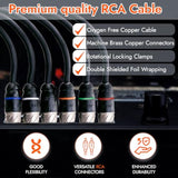 Premium Series 100% Ofc Copper Rca Interconnects Stereo Cable, 6 Channel 17' C