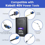 Replacement For Kobalt 40V Battery: 6.0Ah Lithium Ion Replace For 40 Volt Max Batteries Kb-540-06 Kb440-06? Kb240-06 Kb2540C-06 Kb640-03 Cordless Power Tool Battery (Blue)