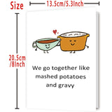 Funny Anniversary Card Gift For Couples, Happy Thanksgiving Love Gifts For Husband Wife, Unique Valentine'S Day Gift Ideas