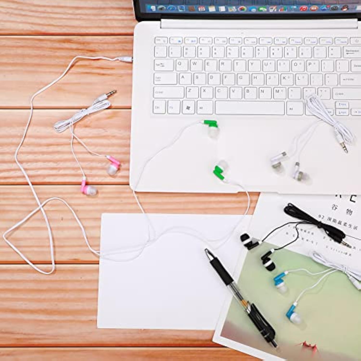 100 Pack Kids Earbuds Wired Earphones Wired Earbuds Multipack Earbuds Earphone