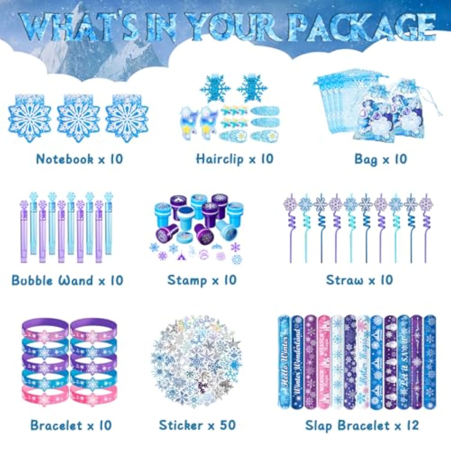 130 Pcs Frozen Party Favors Birthday Supplies For Girls Kids, Gift Bags Frozen Filler Goodie Bag Stuffers Frozen Birthday Party Supplies