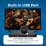Region Free HDMI DVD Player - Multi Zone 1, 2, 3, 4, 5, 6 Supports 1080P - Compact Video Player - USB Input - Built-in PAL/NTSC - Remote Control -