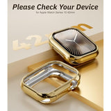 Tpu Protective Case For Apple Watch Series 10 42Mm Case, Lightweight, Soft Skin-Friendly, For Daily & Sports Use [No Screen Protector] Gold