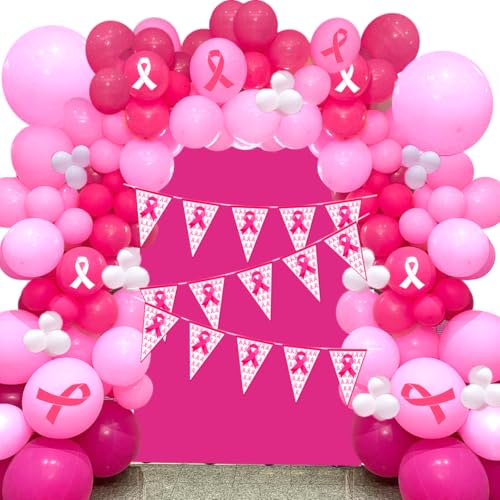 Breast Cancer Awareness Balloon Arch Breast Cancer Awareness Decorations