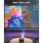 Mini Projector, 2024 Upgraded 1080P Full Hd Portable Projector, 15000L Outdoor Projector For Home Theater Movie Projector, Projector 4K Compatible With Hdmi, Vga, Usb, Tv Stick, Laptop