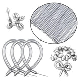 100-Pack Silver Metallic 260 Long Balloons – Shiny Latex Modeling Balloons for DIY Parties & Events