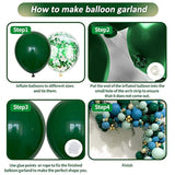 Green Balloons Garland Arch Kit 125Pcs Different Sizes 18 12 10 5 Inch