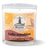 Hello Sunshine Soy Candle | Orange Peel, Agave, Sugar Scented Candle | Great For Home, Office | 100% Natural Soy Wax - 60+ Hour Burn Time | Handcrafted In The Usa By