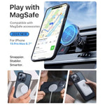 Strong Magnetic For Iphone 15 Pro Max Case, [Compatible With Magsafe] [Military-Grade Drop Tested] Shockproof Protective Slim Translucent Matte Cover For Iphone 15 Pro Max Phone Case, Black