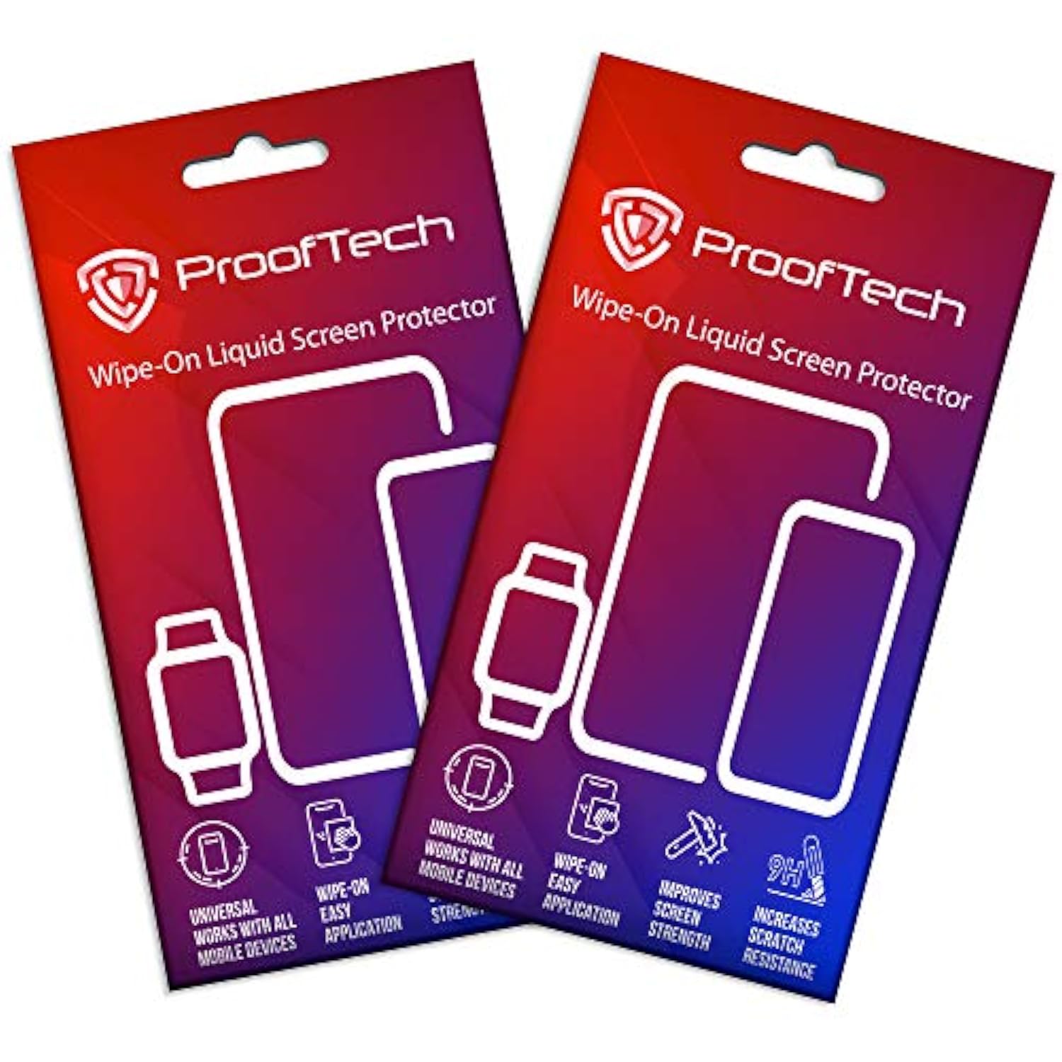 Liquid Glass Screen Protector - Wipe On Scratch And Crack Resistant Nano Protection For All Phones Tablets Smart Watches Universal (2 Pack)