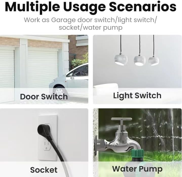2Ch Zigbee Wireless Smart Home Relay Switch, Usb 5V Ac Dc7-32V, Diy Smart Garage Door Opener Light Switch, Used With Tuya Zigbee Gateway (Need To Work With Zigbee Hub)