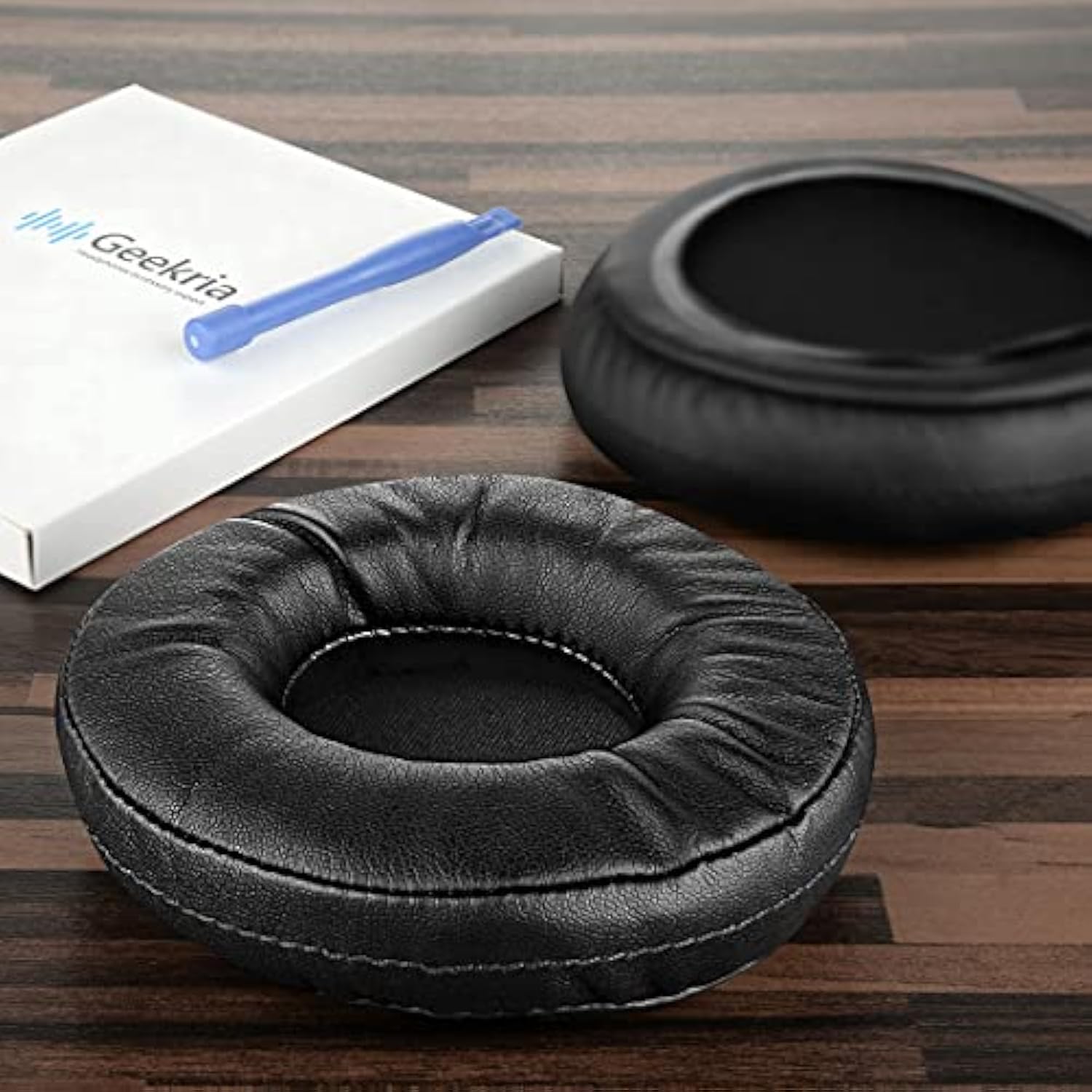 Geekria PRO Extra Thick Replacement Ear Pads Compatible with Beyerdynamic DT 770/790/ 797/880/ 990PRO/ 990PROX, T 5P/ 70/ 70P/ 90 Headphones, Ear Cushion with Video Guide (Black)