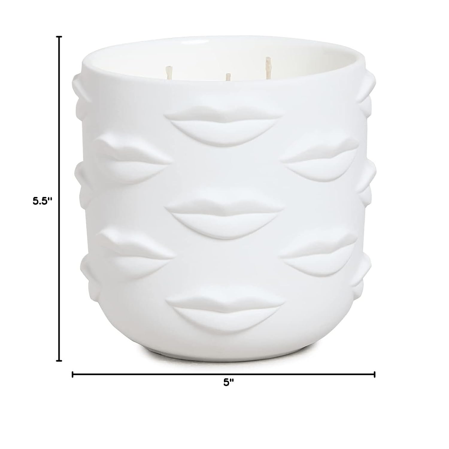 Jonathan Adler Women's Muse Bouche 3-Wick Candle, White, One Size