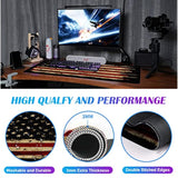 Large Extended Gaming Mouse Pad With Stitched Edges, Nonslip Waterproof Rubber Base Mouse Pad For Office, Computer, Keyboard, Laptop And Home Desk Pad 35.4 X 15.7 X 0.12 Inch (American Antique Flag)