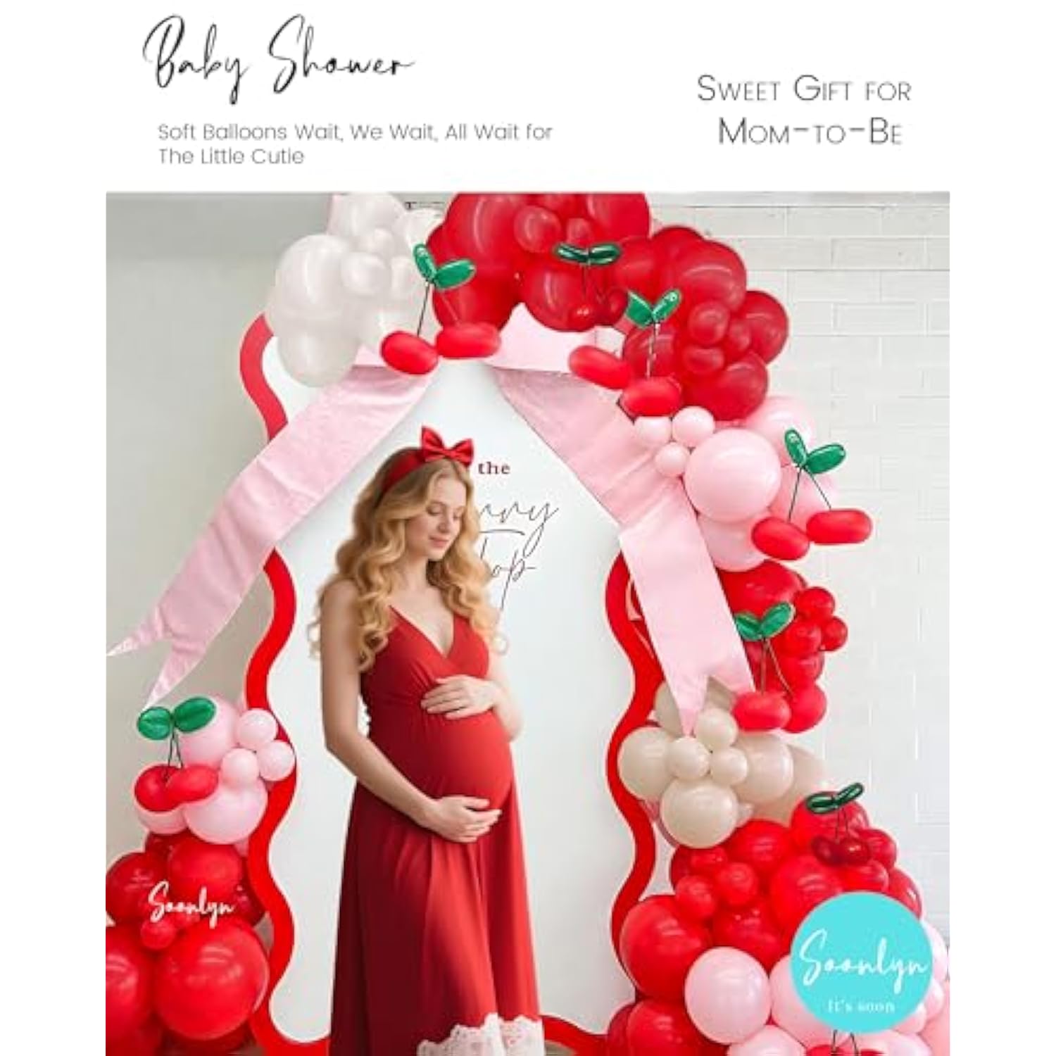 200pcs Cherry Balloon Arch Kit — Red, Pink & White Balloons for Party Decor