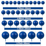 30Pcs Ball Cake Toppers Balls Cupcake Toppers Foam Ball Shaped Cake Picks Diy Balloons Cake Insert Topper For Wedding Enagement Baby Shower Birthday Party Cake Decorations Supplies Royal Blue