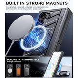 Magnetic For Samsung Z-Fold-6 Case: Armor Phone Case [Compatible With Magsafe][Privacy Screen Protector][Hinge Protection][Dual Kickstand] Shockproof Tpu+Pc Cover For Zfold 6 5G 2024