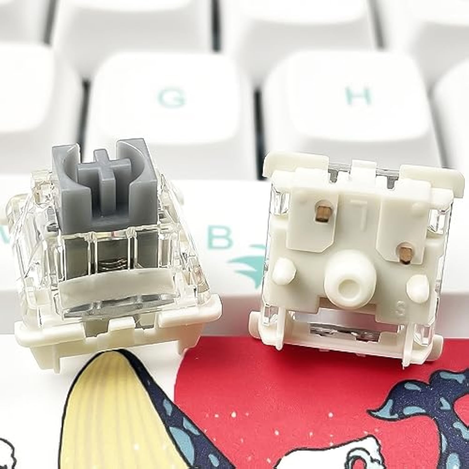 Gateron G Silver Pro 3.0 Switches,5 Pin Pre Lubed Rgb Smd Linear Switches For