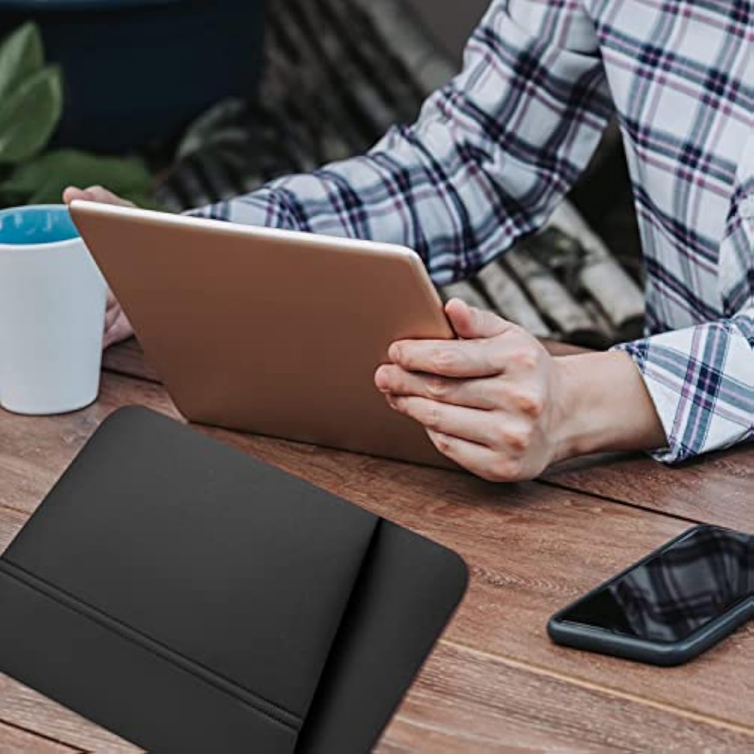 Laptop Sleeve 15.6 Inch, Upgrade Sturdy Portable Monitor Computer Laptop Case, Carrying Sleeve Bag Briefcase Bag 15.6'' With Pockets For Macbook Pc Mac Hp Lenovo Dell Asus Xbox Switch, Black