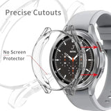 Compatible With Samsung Galaxy Watch 4 Classic 42Mm 46Mm Case Soft Plated Tpu Protective Bumper Cover Case For Galaxy Watch 4 Classic Smartwatch Accessories (46Mm)