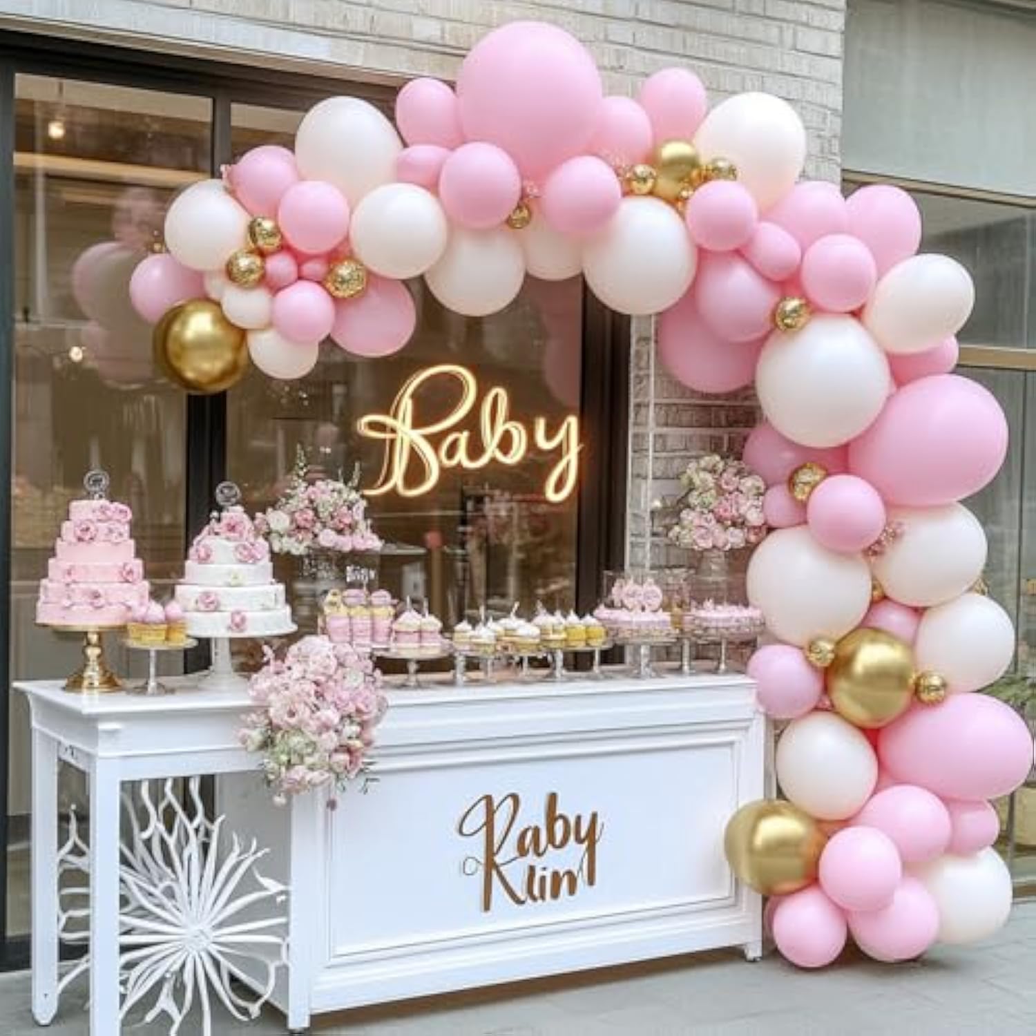 87Pcs Light Pink Balloons Different Sizes 18 12 10 5 Inches For Garlan