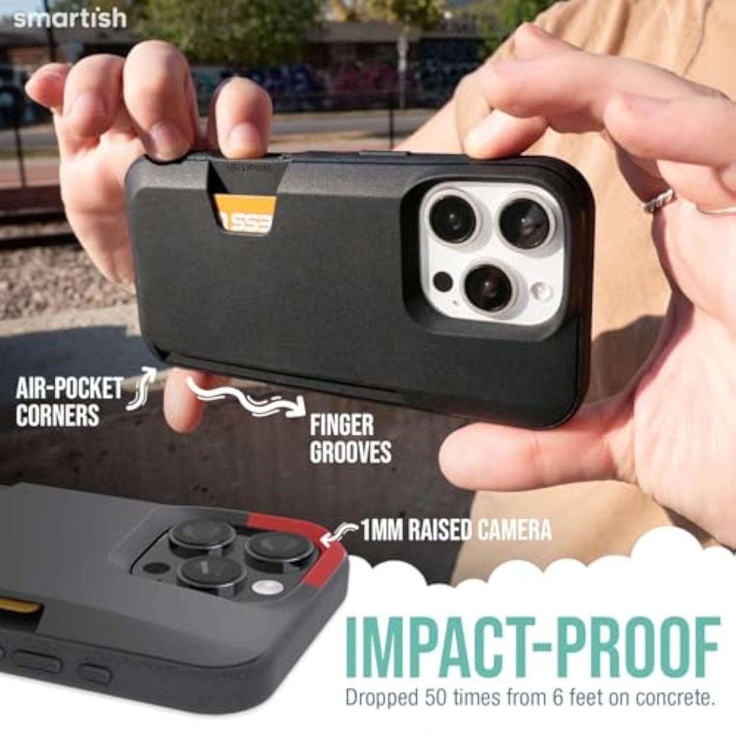 Iphone 16 Pro Wallet Case - Wallet Slayer Vol. 1 [Slim + Protective] Credit Card Holder - Drop Tested Hidden Flip Card Slot Cover Compatible With Apple Iphone 16 Pro - Black Tie Affair