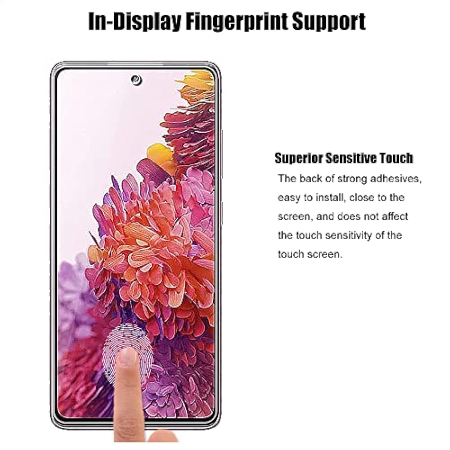 (3+3) For Samsung Galaxy S20 Fe 5G / 4G (3 Pack) Tempered Glass Screen Protector And (3 Pack) Camera Lens Protector, 9H Hardness, 2.5D, Anti Scratch, Hd Clear