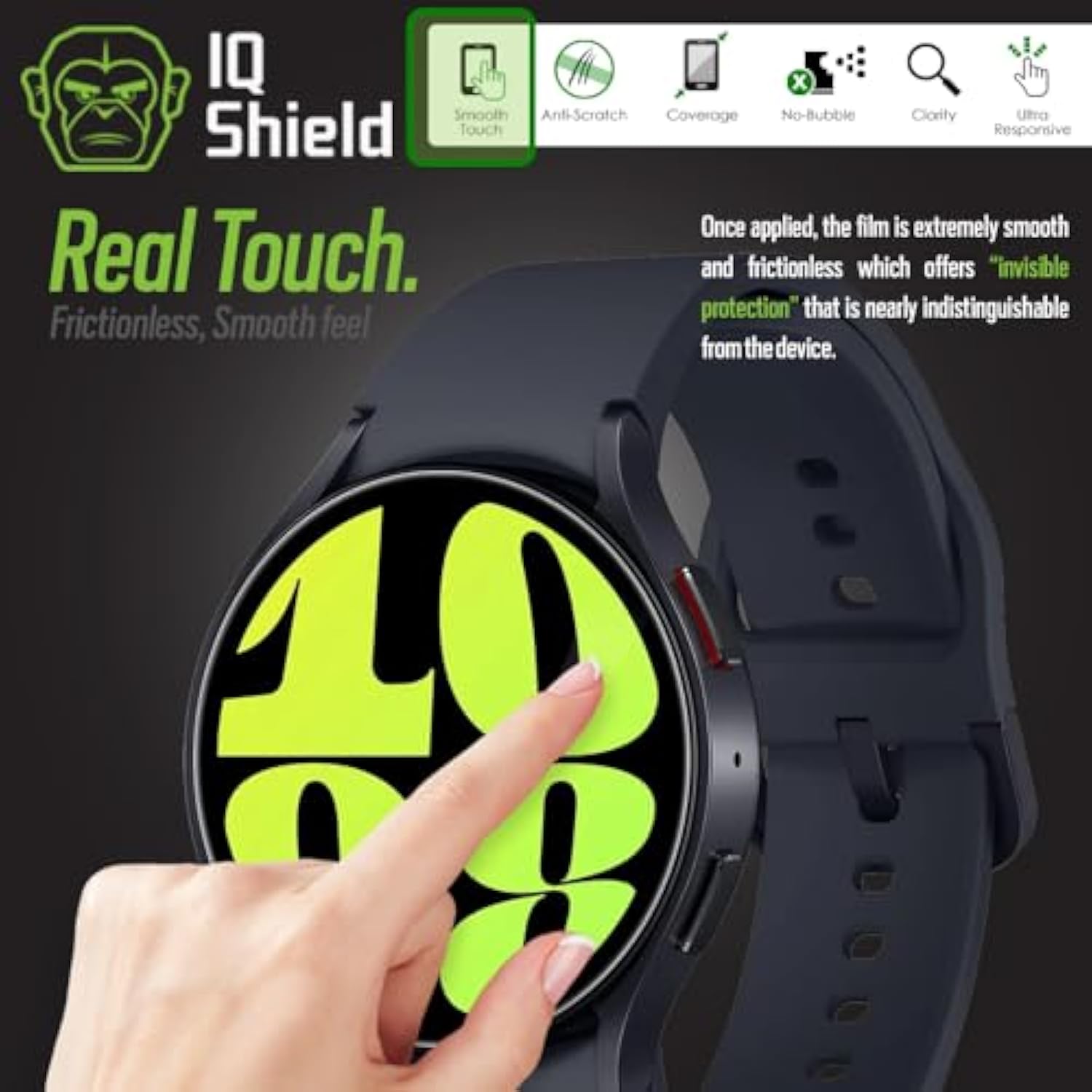 Screen Protector Compatible With Samsung Galaxy Watch 7, 6, 5, 4 (40Mm) / Watch Fe (40Mm)(6-Pack) Anti-Bubble Clear Tpu Film