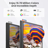 Portable Monitor 15.6" 1080P Fhd Ips Display, Ultra-Slim Usb-C Hdmi Travel Monitor With Kickstand, Zero Bezel Screen Extender For Laptop, Mac, Phone, Ps, Xbox, Switch Gaming