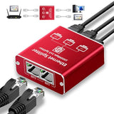 Ethernet Splitter 1 To 3 High Speed 1000Mbps, Gigabit Ethernet Splitter, Lan Splitter Dual Lan Rj45 Port Router Switch For Cat5/5E/6/7/8 Cable, Ieee 802.3 Compliant Plug And Play