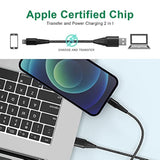 Iphone Charger Cord 20Ft/6M [Apple Mfi Certified] Lightning Cable Extra Long Iphone Charging Cord Nylon Braided Fast Apple Charger Cable 2.4A For Iphone 12 11 Pro X Xs Max Xr/8 Plus/7 Plus/6/6S Plus