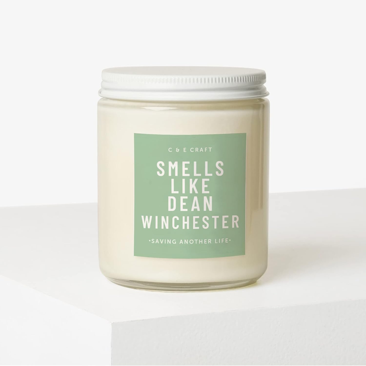 - Smells Like Dean Winchester Scented Candle - Flannel Musk All-Natural Soy Wax Jar Candle - Gift For Her, Supernatural Fan, 8 Oz