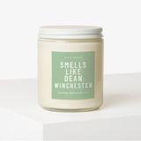 - Smells Like Dean Winchester Scented Candle - Flannel Musk All-Natural Soy Wax Jar Candle - Gift For Her, Supernatural Fan, 8 Oz