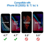 JETech 3-Pack Screen Protector for iPhone SE 2020, iPhone 8, iPhone 7, iPhone 6s, and iPhone 6, Tempered Glass Film, 4.7-Inch