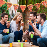 4 Pieces Pizza Photo Banner Pizza Pennant Pizza Party Theme Decoration